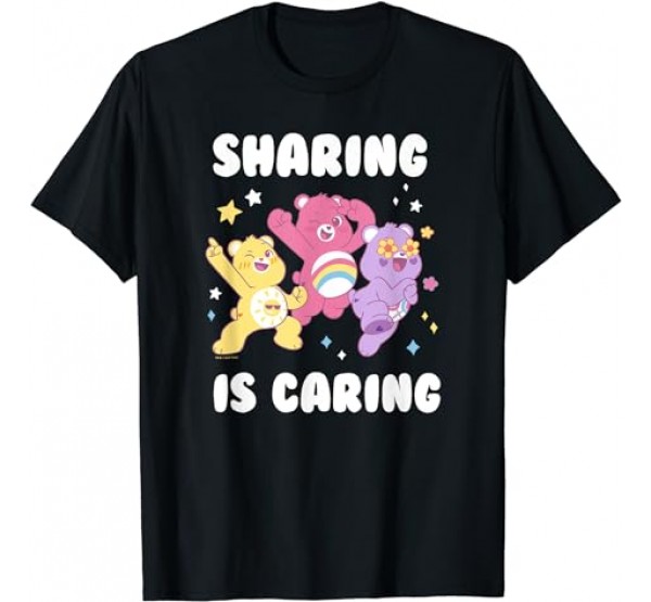 Care Bears Cheer Bear Sharing Is Caring Sparkle Group Poster T-Shirt Care Bears Cheer Bear Sharing Is Caring Sparkle Group Poster T-Shirt